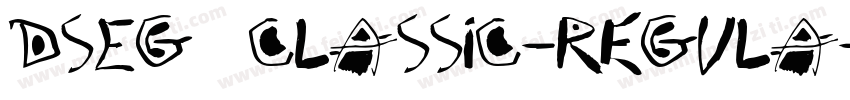 DSEG7 Classic-Regula字体转换